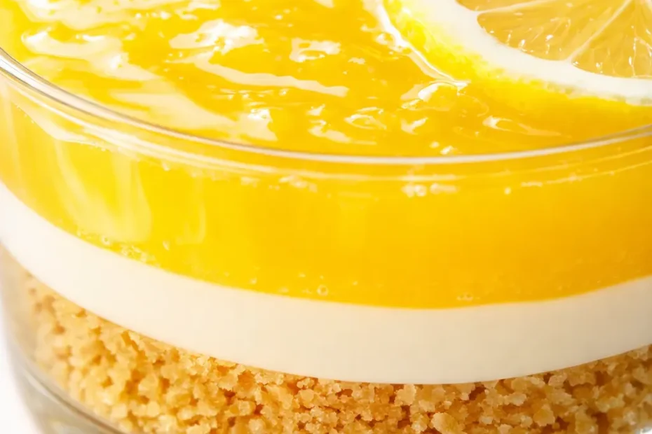 Lemon lush trifle with stable layers of tangy lemon curd, soft sponge, and fluffy whipped cream, no soggy bottom.