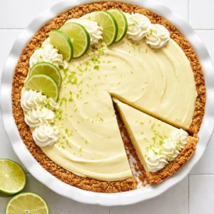 Mini no-bake key lime pies with glossy green filling and crumbly graham cracker crust just before chilling