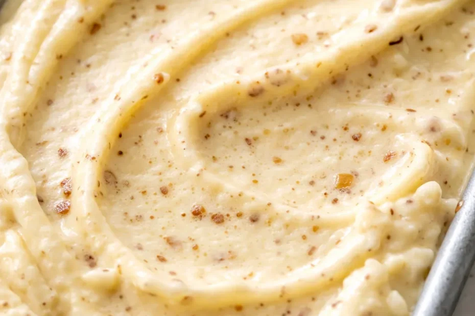 Creamy no-churn banana pudding ice cream scooped into a bowl with vanilla wafers and fresh banana slices, smooth and decadent