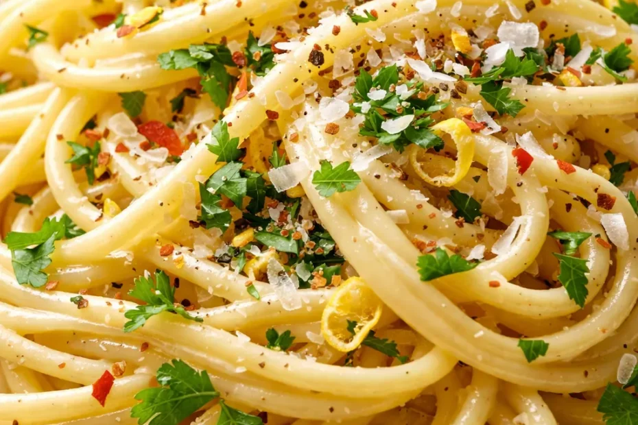 Creamy white wine pasta with fresh parsley and grated Parmesan, ready in just 20 minutes.