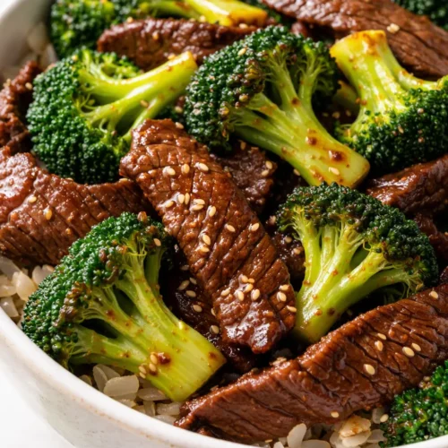 Tender beef strips and vibrant green broccoli florets coated in a glossy, savory sauce, a better-than-takeout dish ready in 20 minutes.