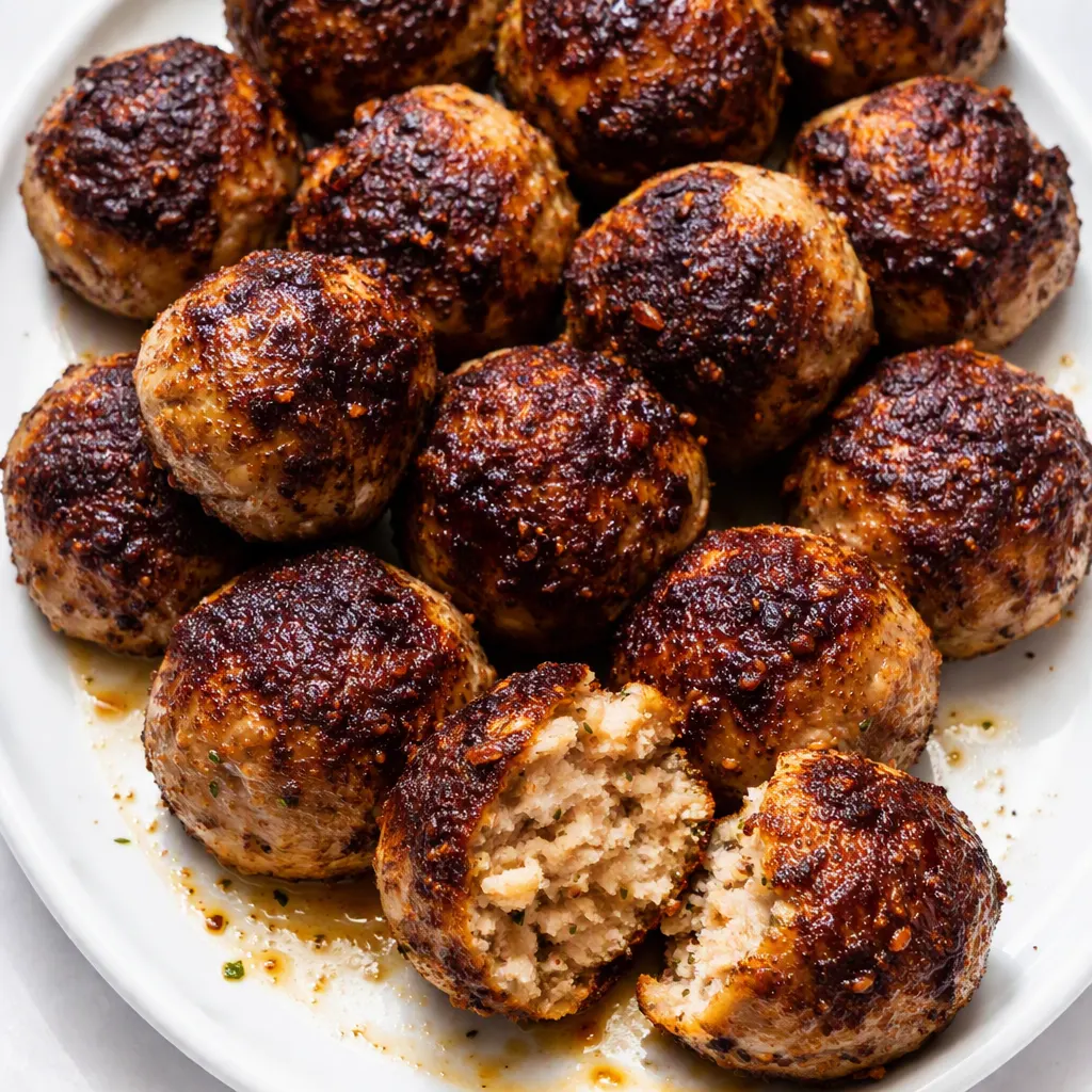 Breadcrumbs absorb milk in a bowl, the secret to soft, melt-in-your-mouth Italian meatballs.