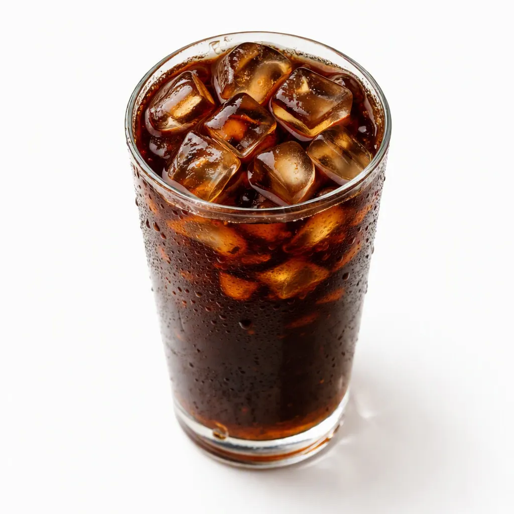 Pumpkin spice cold brew being poured over ice with creamy pumpkin foam and a dusting of cinnamon.