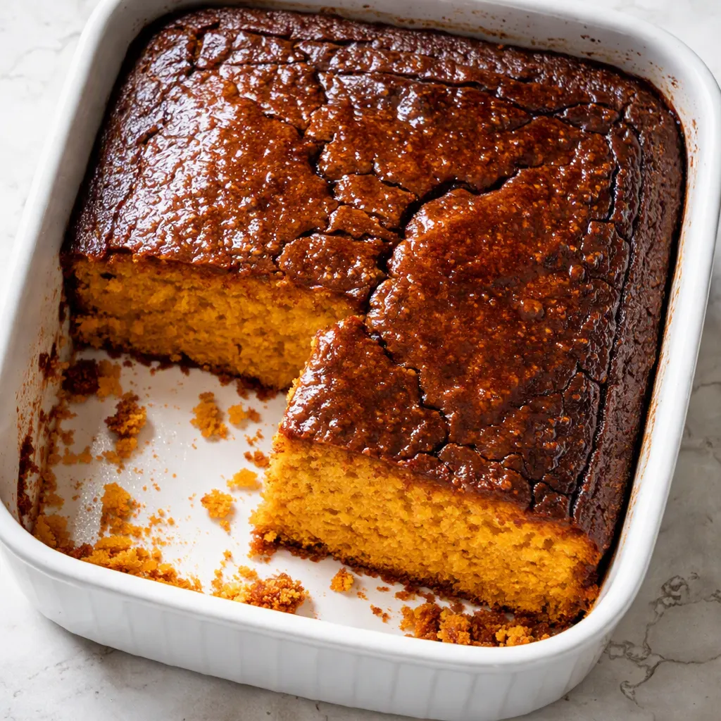 Saftiger Butternut-Kürbiskuchen mit Zimtstreuseln: goldbrauner Kürbisteig in der Backform, bedeckt mit zimtigen Streuseln, vor dem Backen.